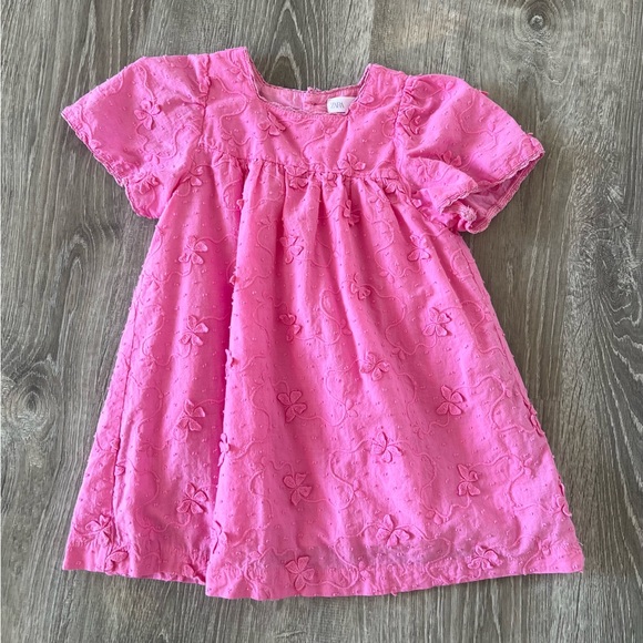 Zara girls EMBROIDERED BUTTERFLY DRESS - Picture 2 of 5